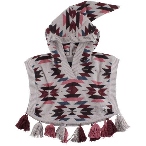 Hella indi&aacute;nske pončo s kapucou SMALL RAGS