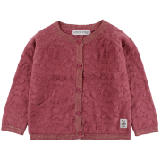 Hella tmav&yacute; fuchsiov&yacute; svetr&iacute;k s kvetinovou vzorkou SMALL RAGS