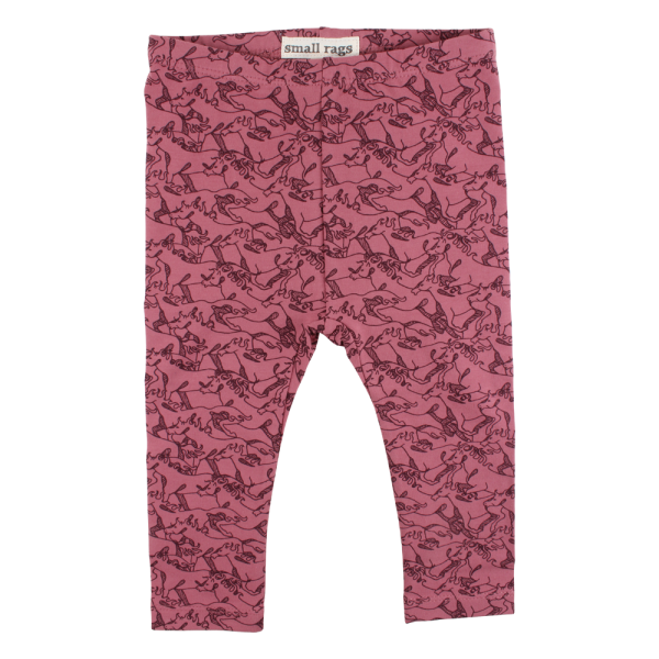 Hella tlmen&eacute; fuchsiov&eacute; leg&iacute;ny s kon&iacute;kmi SMALL RAGS