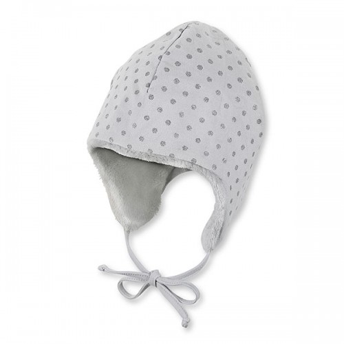 Dievčensk&aacute; siv&aacute; čiapka s guličkami | Sterntaler